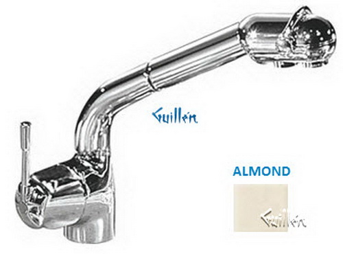 Franke FF-620; FF-600 Series; Pullout with Dual Aerators Single Handle Side Lever High Style Kitchen Faucet; in Almond