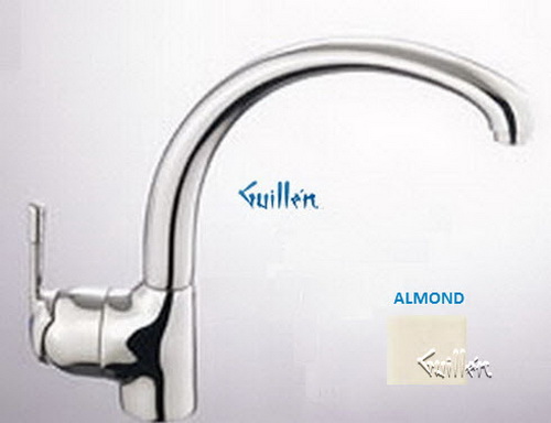 Franke FF-820; FF-800 Series; Single Handle Arc Spout Side Lever Kitchen Faucet; in Almond