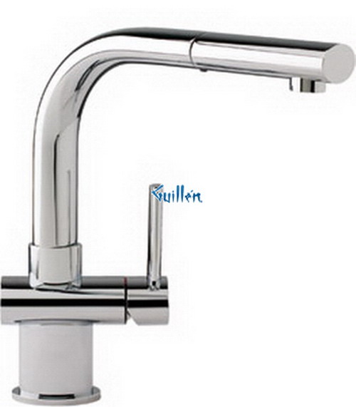 Franke FFP1000; Ovale FFP1000 Series; Pullout Stream only Single Handle High Style Kitchen Faucet; in Polished Chome; Discontinued Product