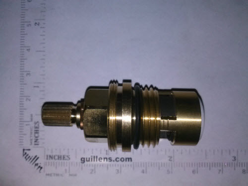 Franke OE09619ASA;;__ 2-1/8IN 20PT; 1/4 Turn clock wise close brass ceramic cartridge; in Unfinish