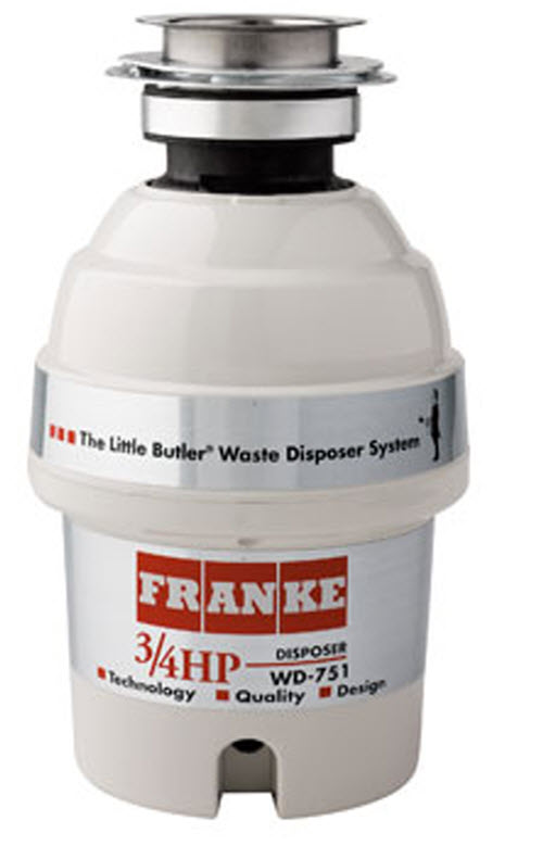 Franke WD751 Food Waste Disposers Continuos Feed 3/4 HP; Discontinued Product