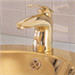Franke FB-359;Triflow FB-300 Series; Single Handle Top Lever Low Style Bath Faucet; in Gold Tone