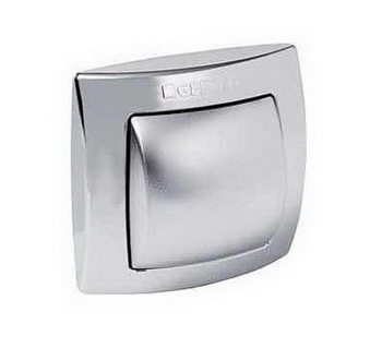 Geberit 240.571.11.1; ; Hand-operated actuator for single flush for WC flush control with pneumatic flush actuation; in white alpine; ;
