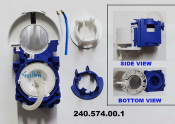 Geberit 240.574.00.1; ; Lifter for WC flush control with pneumatic flush actuation dual flush; in Unfinish; 242.846.00.1;