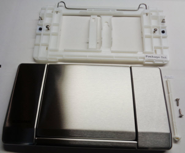Geberit 115.151.00.1; ; actuator plate Highline for stop-and-go flush screwable; in Unfinish; ;