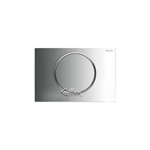 Geberit 115.758.KH.5; Sigma10; actuator plate for stop-and-go flush; in bright chrome / matt chrome / bright chrome; ;