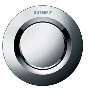 Geberit 116.040.21.1; ; remote flush actuation type 01 pneumatic for single flush concealed actuator; in bright chrome-plated; ;