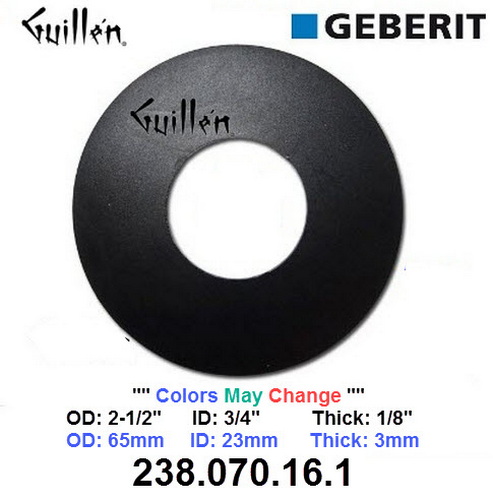 Geberit 238.070.16.1;;__ 2-1/2in 7/8in; flat seal gasket for flush valves of exposed cisterns; in unfinish