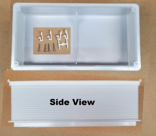 Geberit 240.233.00.1; ; extension set for protection box of service opening; in Unfinish; ;