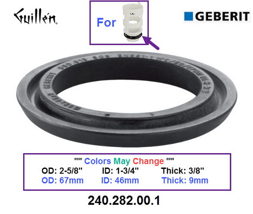 Geberit 240.282.00.1;;__ 2-5/8in 1-3/4in; Flush basket bottom bevel gasket; in Unfinish