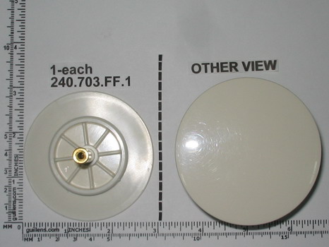 Geberit 240.703.FF.1;; BWO bath waste and overflow system Molded plunger SMC; in Biscuit; - Use Geberit 241.727.FF.1; Discontinued Product