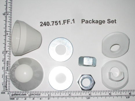 Geberit 240.751.FF.1; ; mounting hardware kit smc wall hung carrier toilet; in White; Discontinued Product