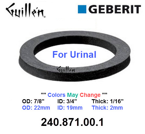 Geberit 240.871.00.1;;__ 7/8in 3/4in; flat gasket for urinal; in Unfinish
