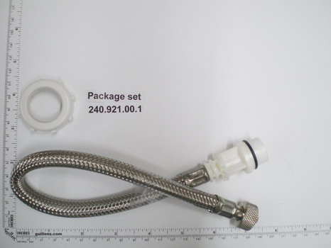 Geberit 240.921.00.1; ; Reinforced braided hose for concealed cistern; in Unfinish; ;