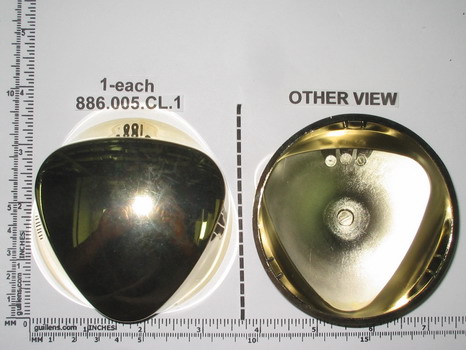 Geberit 241.628.CL.1;; BWO bath waste and overflow system Handle plastic SMC; in Bright Brass   886.005.CL.1; 886.005.CL.0; 241.628.CL.0; 241.776.CL.1  ; Discontinued Product