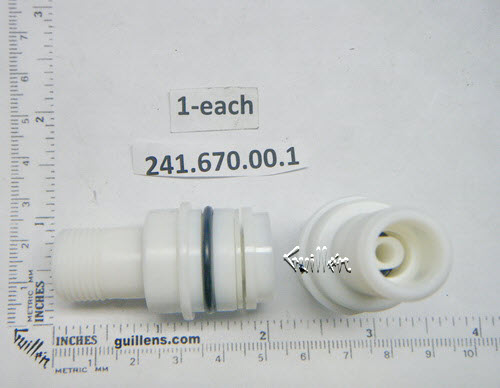 Geberit 241.670.00.1; ; Connecting nipple for fill valve type 380; in Unfinish; ;