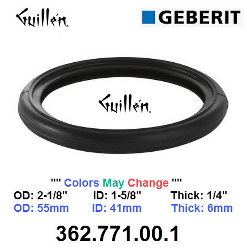Geberit 362.771.00.1;;__ 2-1/8in 1-5/8in; Lip seal for concealed tank flush pipe d45mm; in Unfinish