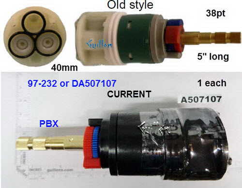 Gerber 97-232; ; gerber pressure balance cartridge short p/b; in Unfinish