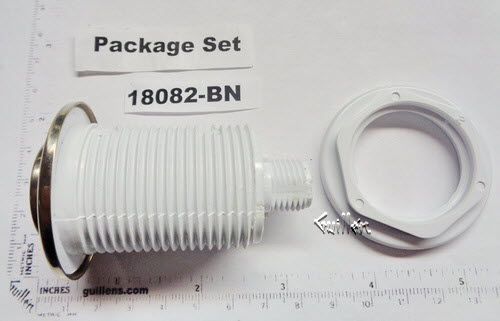 Balboa 18082-BN; GG ; on / off air flush button flush 1 3/8" inch hole size; in Brushed Nickel; 13082-BN