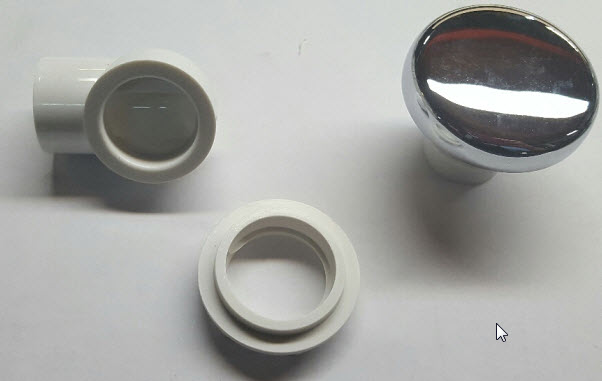 GG Industries 18658-PC; ; 1/2" inch 90 degree air volume control; in Chrome; Discontinued Product