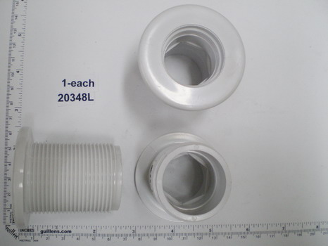 GG Industries 20348L; ; long wall fitting for marble screw on jet flange; in Unfinish; Discontinued Product