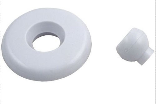 GG Industries 23320-WH; ; 3 inch face standard mini escutcheon & eye jet screw on; in White