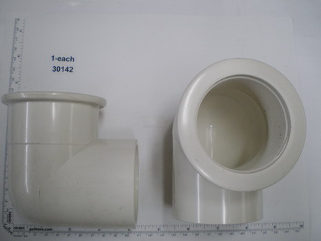 GG Industries 30142 90; ; 90 degree ell thread x 2" inch slip suction fitting; in Unfinish