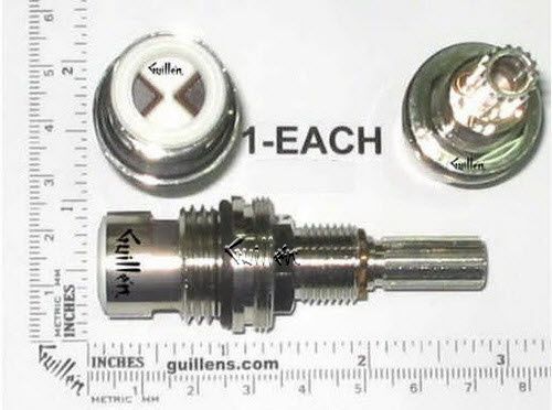 Graff V-2002.87.5Z;;__ 2-5/8in 16pt; Cold ccwc 1/4 turn brass ceramic cartridge; in Unfinish