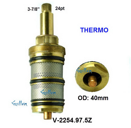 Graff V-2254.97.5Z;;__ 3-7/8in 24pt; 1/2 thermostatic cartridge; in Unfinish