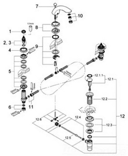 Grohe 01153G00 Flange; Discontinued Product
