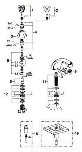 Grohe 03519000 Flange; Discontinued Product