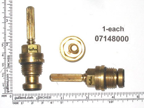 Grohe 07148000; Colani;;__ 3-1/2in 20pt; Piston stem cartridge; in Unfinish
