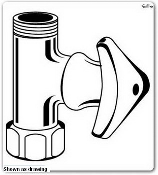 Grohe 12472 ; Exposed Stop Valve 3/4" female threads Lever handle