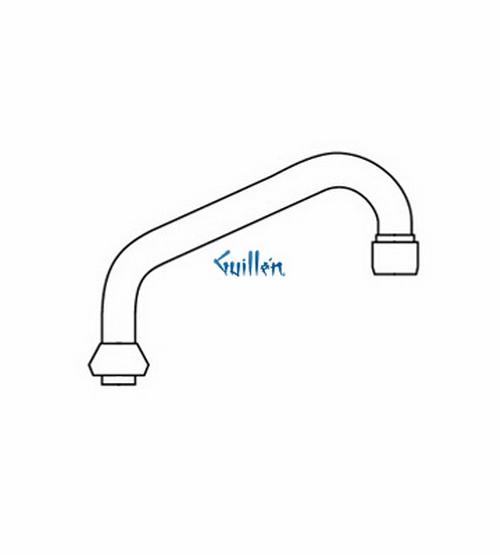 Grohe 13151 Classic; 6 1/2" Horizontal Swing Spout with rise