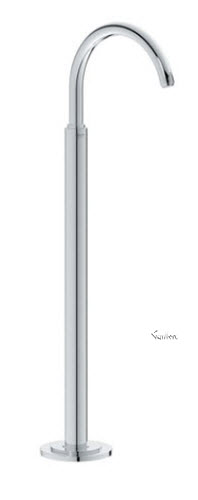 Grohe 13216001 Atrio; C-spout Floorstanding Tub Spout ; in Starlight Chrome; Discontinued Product