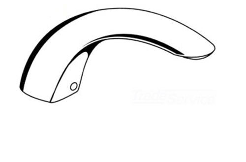 Grohe 13482R00; ; 8 3/4"""" deck mount tub spout; in Polish Brass; Discontinued Product