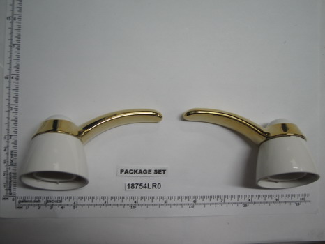 Grohe 18754LR0; Talia; Lever Handles Sold in pairs; in White Polish Brass; Discontinued Product