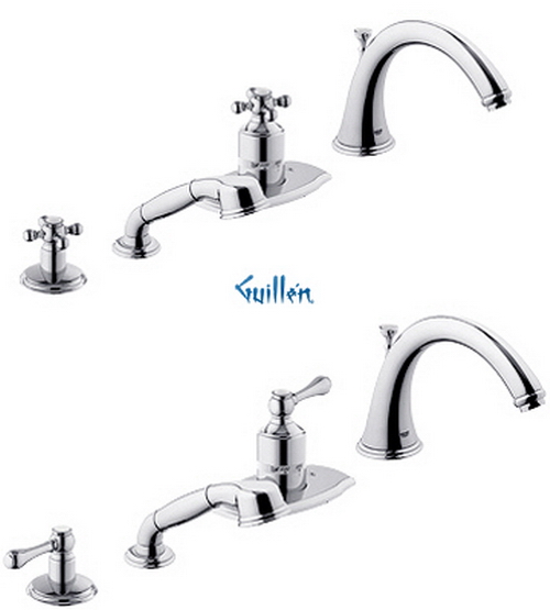 Grohe 19044 Geneva; Thermostatic Roman Tub Filler; Sold Less Handles