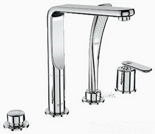 Grohe 19373000; Veris; OHM trim set bath 4-hole; in Chrome; Discontinued Product