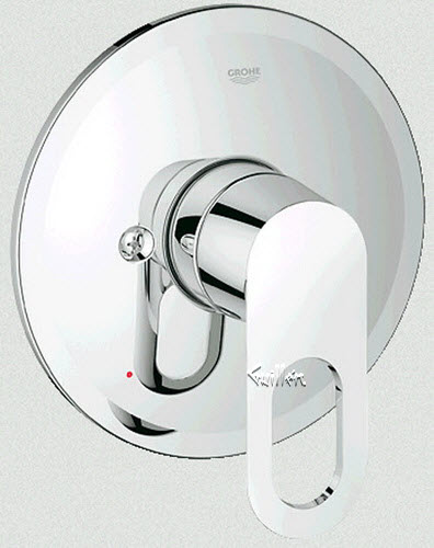 Grohe 19595000; Bau; single lever handle loop PBV pressure balance trim set bath us; in Chrome; Discontinued Product; Discontinued Product - Use Grohe 19595001
