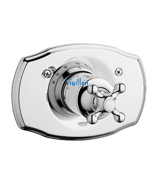 Grohe 19612 Seabury; Thermostatic trim with cross handle