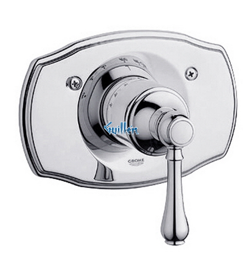 Grohe 19616 Geneva; Thermostatic valve trim with lever handle