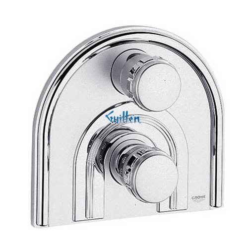 Grohe 19628 Chiara; Integrated Thermostatic Trim Set Grip ring volume control Grip ring temperature control