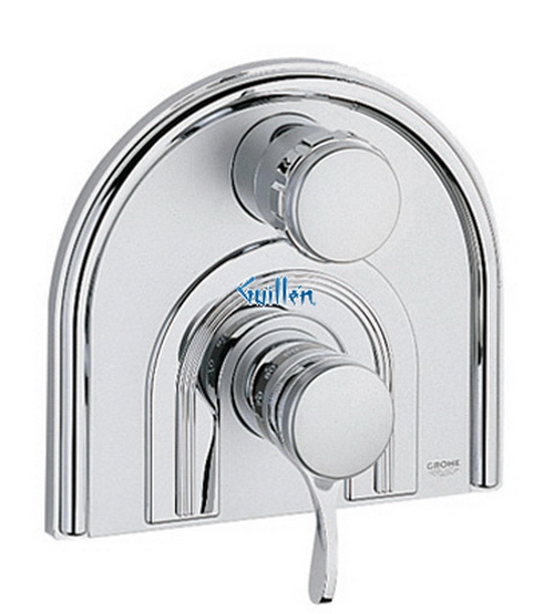 Grohe 19630 Chiara; Thermostatic Trim Set Lever volume control Lever temperature control
