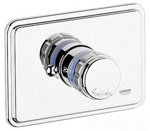 Grohe 19702 Quadra; Shower/Tub Combination Pressure Balance Valve Trim Set Grip ring handle