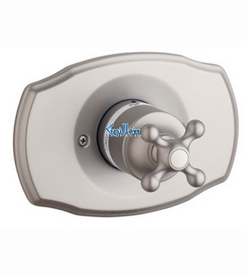 Grohe 19707AV0; Seabury; Pressure balance valve trim with cross handle; in Satin Nickel; Discontinued Product