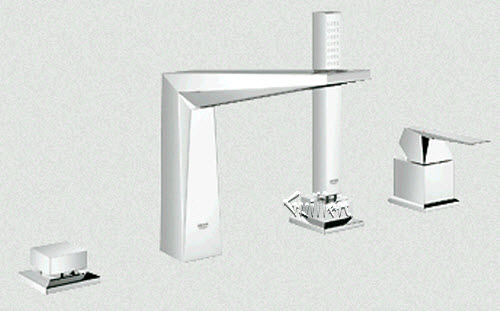 Grohe 19787; Allure Brilliant; single handle trimset bath 4 hole