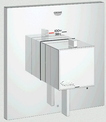 Grohe 19926; Eurocube; thermostatic THM trimset rapido shower us
