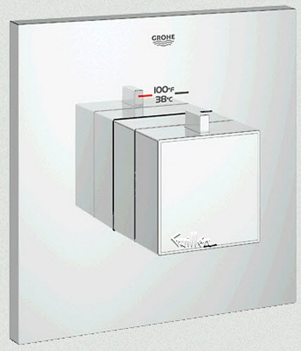 Grohe 19928; Eurocube; thermostatic THM trim rapido centerset us