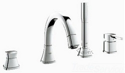 Grohe 19936000; Grandera; OHM trim set bath 4-hole; in Chrome